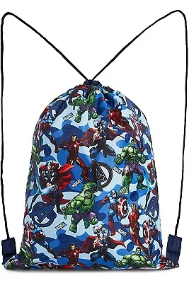 Marvel Avengers Drawstring BagsCaptain America Iron Man Hulk Thor Boys Teens • £8.99