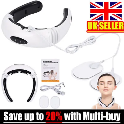 Cervical Neck Pulse Massager Body Shoulder Muscle Relax Relieve Pain Electric UK • £9.88