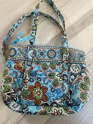 Vera Bradley Tote Bali Blue Pattern Pockets Inside And One On Side • $14.99