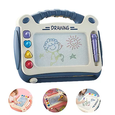 Kids Magnetic Drawing Board Colorful Erasable Doodle Board With Magnet Pen Toys. • £19.39