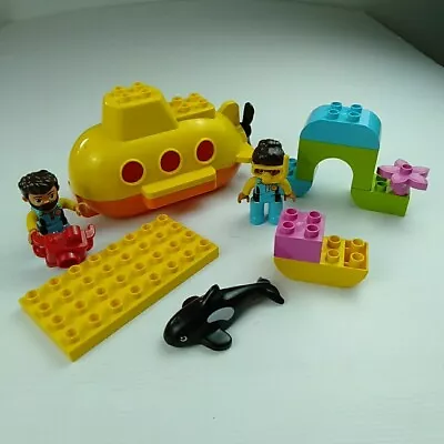 Duplo Lego 10910 Yellow Submarine Set Orca Minifigs Killer Whale Lot Incomplete • $35