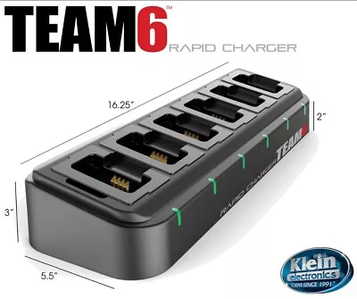 Gang Bank 6-Unit Charger For CP100D CP200d TRBO R7 NX1000 Hytera Radio TEAM6 • $300