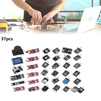 £11.89 • Buy 37 In 1 Sensor Modules Kit For Arduino UNO R3 Mega 2560 Nano Pi DIY Projects