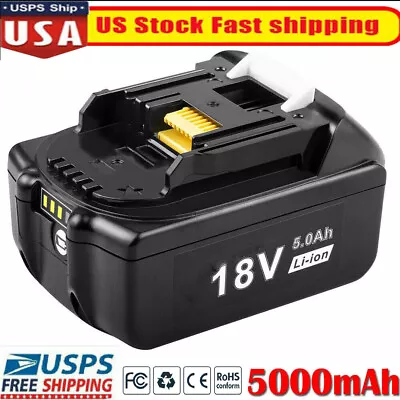 1X For MAKITA BL1850B 18 Volt 5.0 Ah Lithium‑Ion 18V Battery LXT BL1860 BL1830B • $20.89