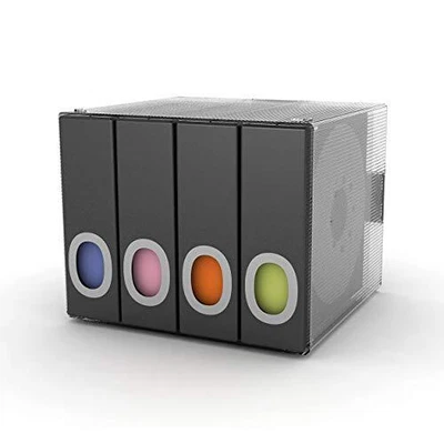 $24.84 • Buy Desk Organizer CD DVD Binder Media Disk Storage Case Plastic 96 CDs Black New