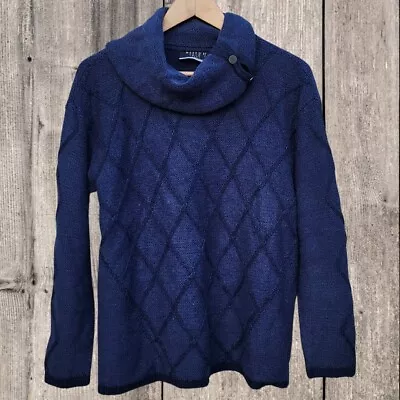 Marco Polo Plus Navy Womens Knit Cardigan Size S • £20.55