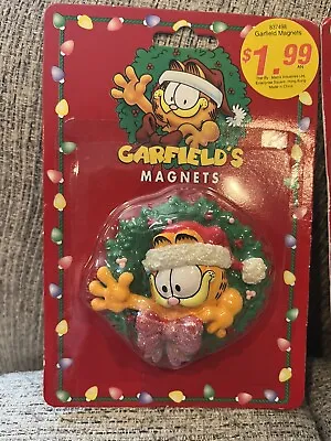 VTG Garfield Ornament Magnets Set Of 2 1996 Hard To Find • $25.85