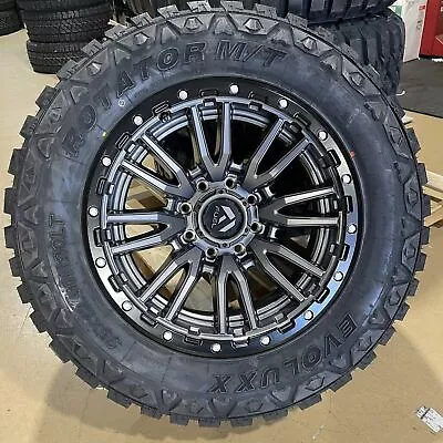 20x10 Fuel D680 Gray Rebel Wheels 35  MT Tires 8x170 Ford Super Duty F250 F350 • $2549