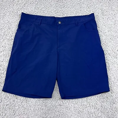 Puma Golf Shorts Mens 34 Blue Flat Front Active Stretch • $10.65