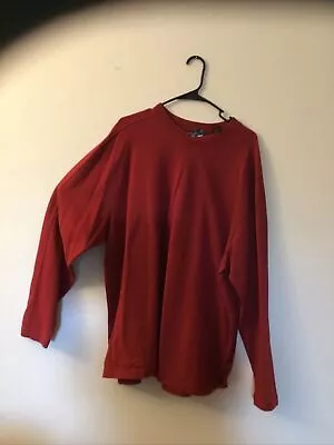 Men’s Sweatshirt by Roundtree & YorkeXL V Neck 100% CottonMaroon. • $19.99