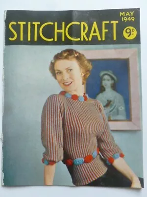 STITCHCRAFT May 1949 - VINTAGE NEEDLEWORK MAGAZINE • £6.99