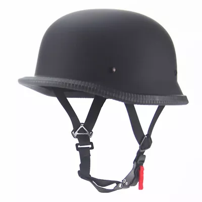 DOT German Style Motorcycle Half Helmet Scooter Chopper Moto Casco M/L/XL/2XL • $85.44