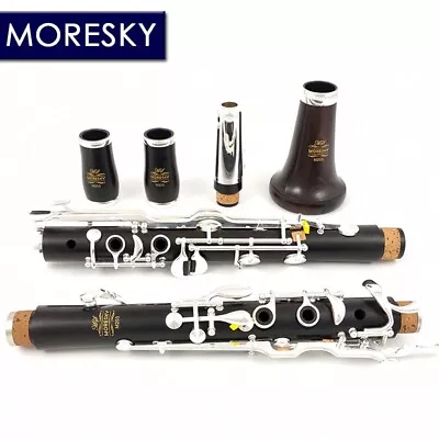 MORESKY Oehler System Clarinet G Tune Ebony Turkish Silver Plated Keys M203 • $476.95