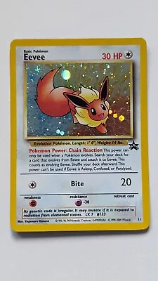 Eevee Holo TCG Black Star Promo 11 WOTC No.11 • £7