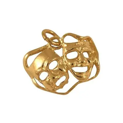£100 • Buy 9ct Gold Comedy Tragedy Masks Charm