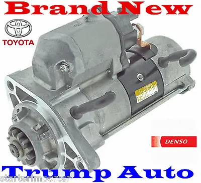 Starter Motor For Toyota Landcruiser DVJ79R Engine 1VD-FTV 4.5L Diesel 07-14 • $497