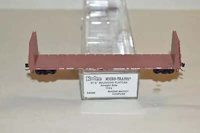 N Scale Micro-Trains Line TTX TTPX Trailer Train 61' Bulkhead Flat Car Train • $10.50