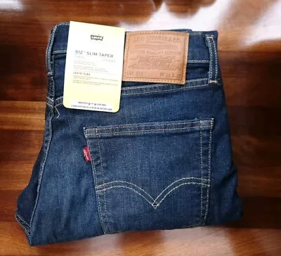 Levi's Men's 512 Slim Taper Jeans Blue (Biologia Adv) W34 / L32 BNWT NEW TAGS • £43.47