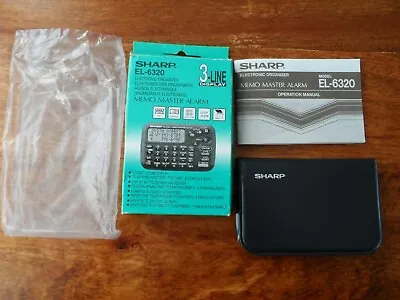 £19.99 • Buy SHARP EL-6320 - Electronic Organiser - Memo Master Alarm  Boxed Inc Instructions
