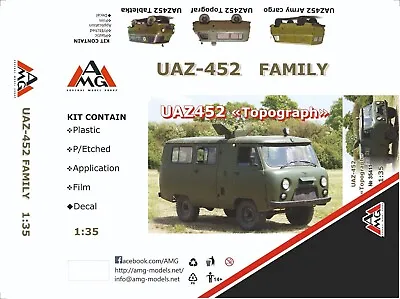 1/35 UAZ-452 Topograf - NEW With Resin Parts-RARE-AMG! • $45