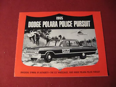 1965 Dodge Polara Police Pursuit Cop Car Sales Brochure Booklet Catalog • $2.99