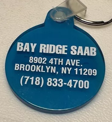 Brooklyn NY Bay Ridge Saab Dealership Auto Car Dealer New York Motors Keychain • $21.99