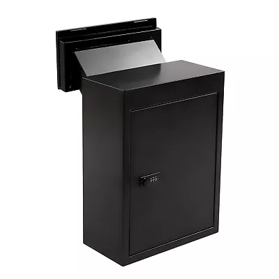 Through The Door Locking Drop Box Deposit Drop Box Heavy Duty Grey/Black/White • $69.34