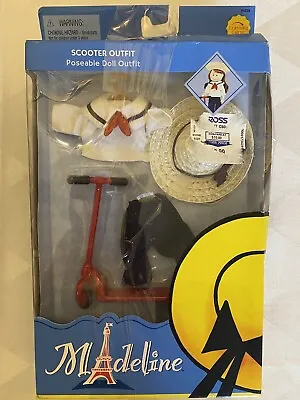 2002 Madeline 8  Posable Doll Scooter Outfit Set Learning Curve French Toy NRFB • $28.90