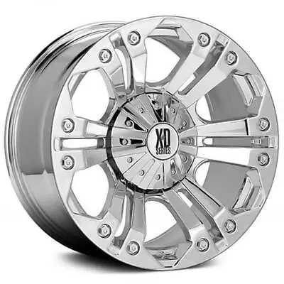 (4) 18  XD Wheels XD778 Monster Chrome Off Road Rims (B41) • $1564