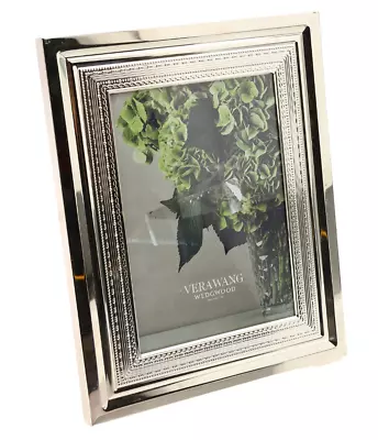 Wedgwood By Vera Wang H1955 Silver With Love Picture Frame 8x10 • $113.98