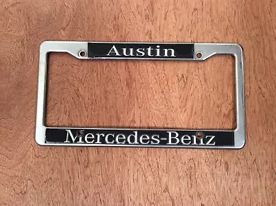 3D Mercedes Benz Raised Emblem Stainless Steel License Plate Frame Rust Free • $15.46