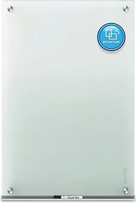 Quartet Glass Whiteboard Dry Erase White Board 3' X 2' Frosted Frameless • $100.90