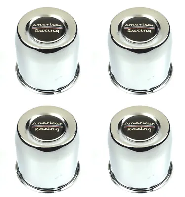 4 American Racing Chrome Wheel Center Caps Push Through 5.15  Bore 8 Lug 1515002 • $140