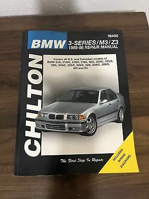 Chilton BMW 3-series M3/Z3 1989-98 Repair Manual 318323325328 • $20