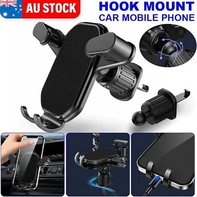 Universal Hook Car Holder Mount Stand Bracket Air Vent Mobile Phone Clip Cradle~ • $10.26