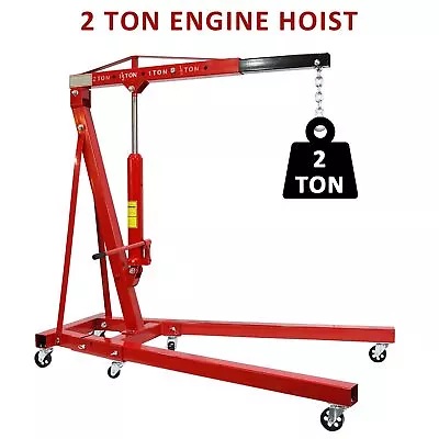 Engine Hoist Folding Picker Shop Crane Hoist Lift For Engine Lifting Loading • $265.81