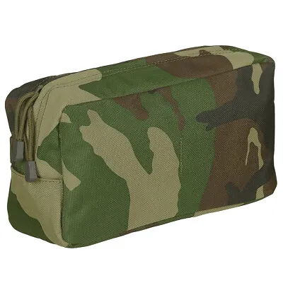 Army Utility Pouch Large Multi Purpose Pocket Molle System Modular Woodland Camo • £15.95