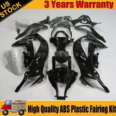 Glossy Black Fairing Kit For Kawasaki Ninja ZX10R 2011-2015 ABS Pre-Drilled Body • $349.01