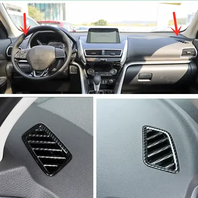 For Eclipse Cross 2018-2022 Dashboard Upper Air Vent Cover Trim Carbon Fiber ABS • $20.69