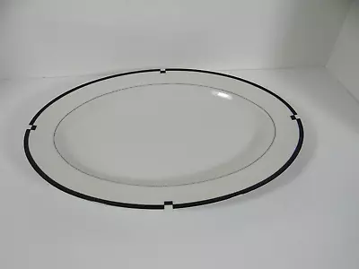 Mikasa Midnight Oval Serving Platter Japan L5542 • $22.49