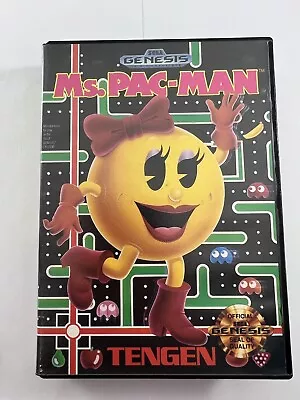 Ms. Pac-man Sega Genesis Game & Manual CIB Tested Authentic • $11.99