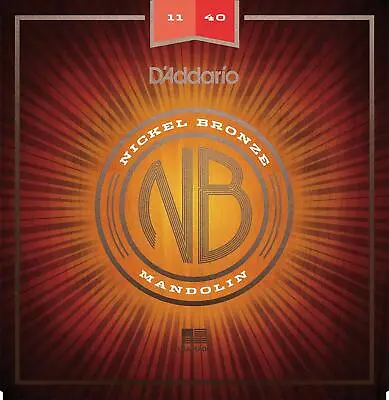 D'Addario Nickel Bronze Medium Mandolin Strings 11-40 • $11.99
