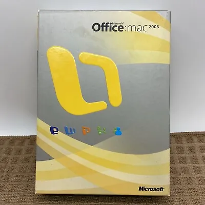 Microsoft Office 2008 For Mac Standard Edition - Full Version (731-01727) • $89
