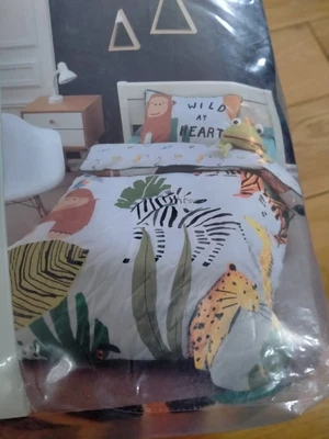 £30 • Buy NEXT Boys Wild At Heart Jungle Quilted 3 Tog Bed Set Bedding Double BNIP 💙