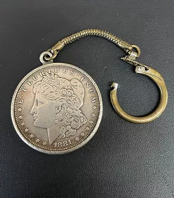 Vintage Harrah's Club Casino Reno & Lake Tahoe Morgan Silver Dollar Key Chain • $100