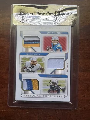 2020 National Treasures Herbert/Allen/Williams NFL Trio Materials /10  Chargers • $125