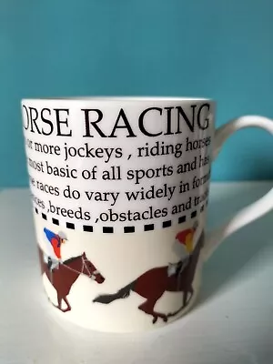 Horse Racing Fine China Mug By Lesser & Pavey -2016 • £7