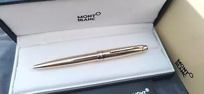 Montblanc Meisterstuck Ballpoint White Star Pen Midnight Gold 163 Stripes • $31