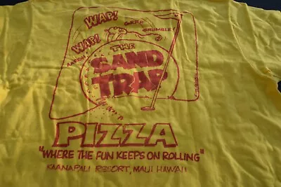 Vtg  80s HI CRU  Single Stitch Sand Trap  T-Shirt L USA  Kaanapali Maui  Hawaii • $18.19