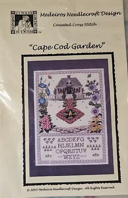 Medeiros Needlecraft Design Cape Cod Garden Sampler CHART ONLY From 2003 • $9